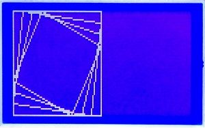 写真30、Line関数のデモスケッチの画面(2)