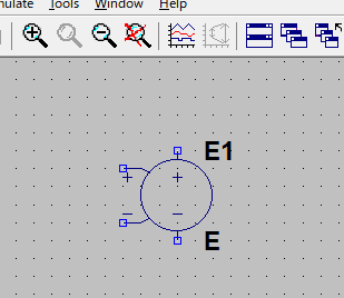 図43、電圧制御電圧源を回路図上に配置する