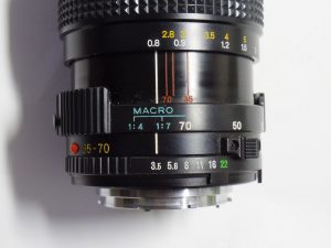 MD ZOOM 35-70mm 1:3.5の簡易マクロモード