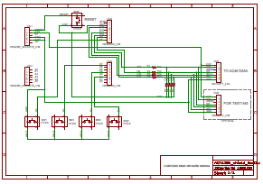 図1、抵抗分圧型レベル変換回路を使ったシールドの回路図