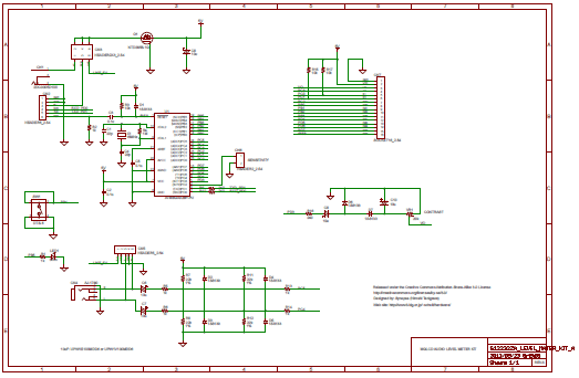 図8、専用基板版レベルメータの回路図