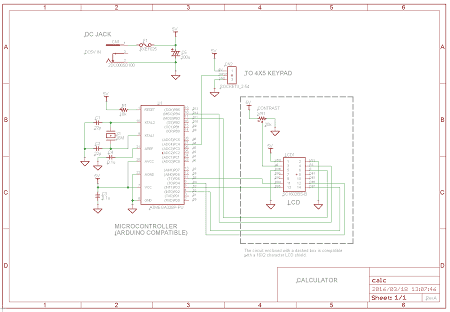 図19、電卓のメイン基板の回路図
