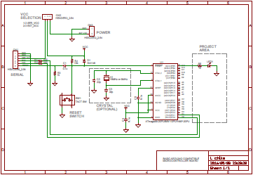 図24、USBシリアル変換器でスケッチが書き換えられるArduino互換基板の回路図