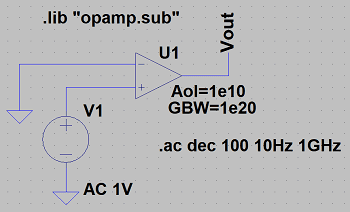 図30、AolとGBWの2つのパラメータを回路図中に表示した様子
